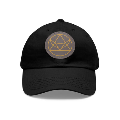 Arka Dad Hat with Leather Patch (Round)