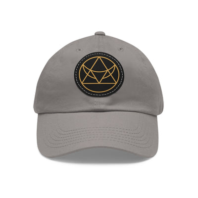 Arka Dad Hat with Leather Patch (Round)