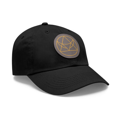 Arka Dad Hat with Leather Patch (Round)