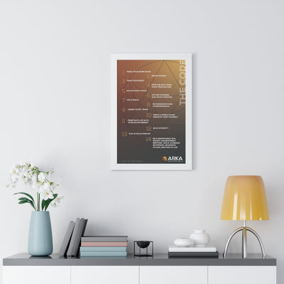The Code Framed Vertical Poster